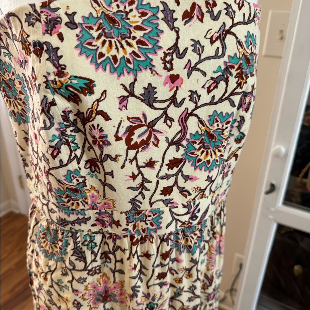 RAGA Cream and Teal Floral Blouse - Picture 3 of 7